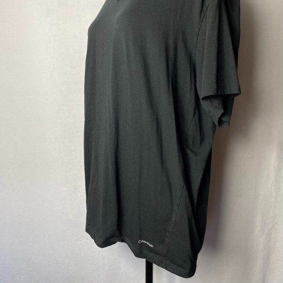 Calvin Klein Slim Fit Black V-neck Short Sleeve T-shirt Size XL - Picture 6 of 7